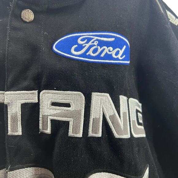 Vintage Jeff Hamilton JH Designs Ford Mustang 40th Cobra SVT Racing Jacket XL - Picture 2 of 11